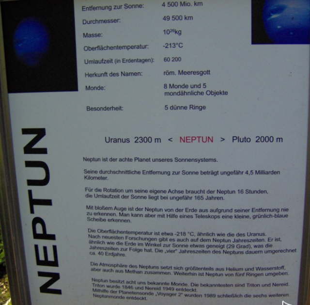Infotafel Neptun
